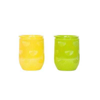 Tumbler Gloiní Fíon Balla Dúbailte Plaisteacha
